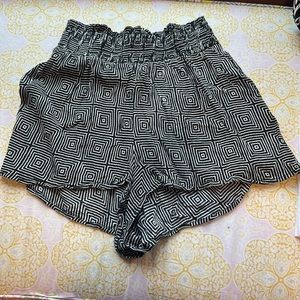 Out from Under Urban Outfitters “zebra” flowy shorts. Perf for summer